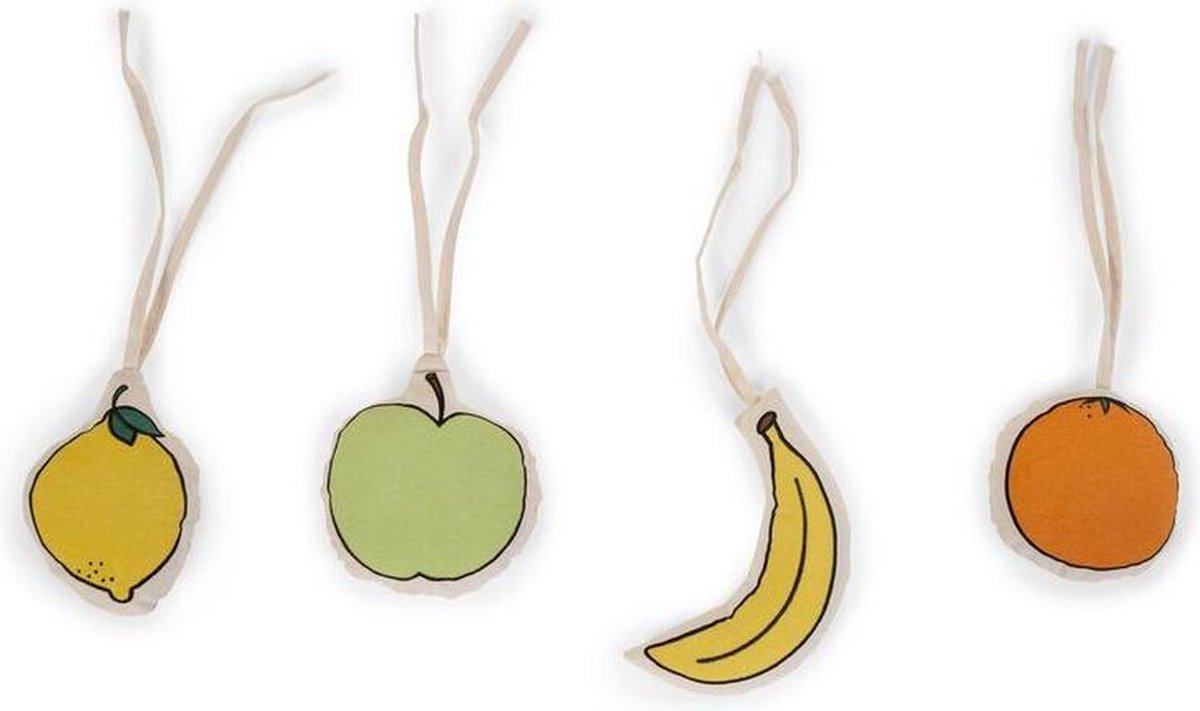 Baby Gym Figuurtjes Fruit - Canvas - Set Van 4 | Childhome